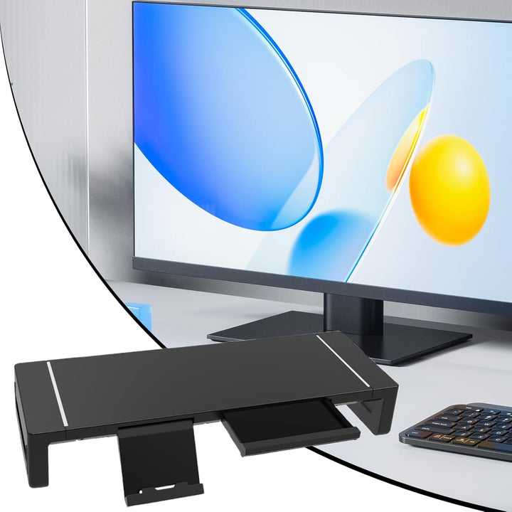 Lisslune | Height Adjustable Monitor Stand with Drawer – Stravon
