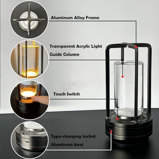 Lisslune | Retro Metal Table Lamp