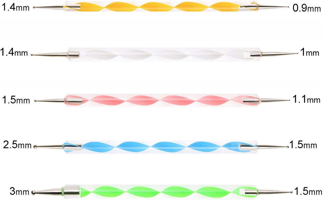 Lisslune | Mandala Artistry Essentials: 18-piece premium dotting tool set for creative expressions