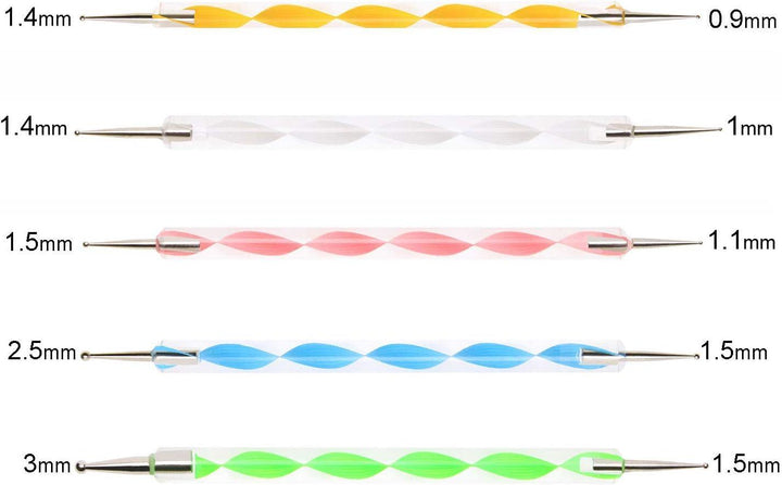 Lisslune | Mandala Artistry Essentials: 18-piece premium dotting tool set for creative expressions