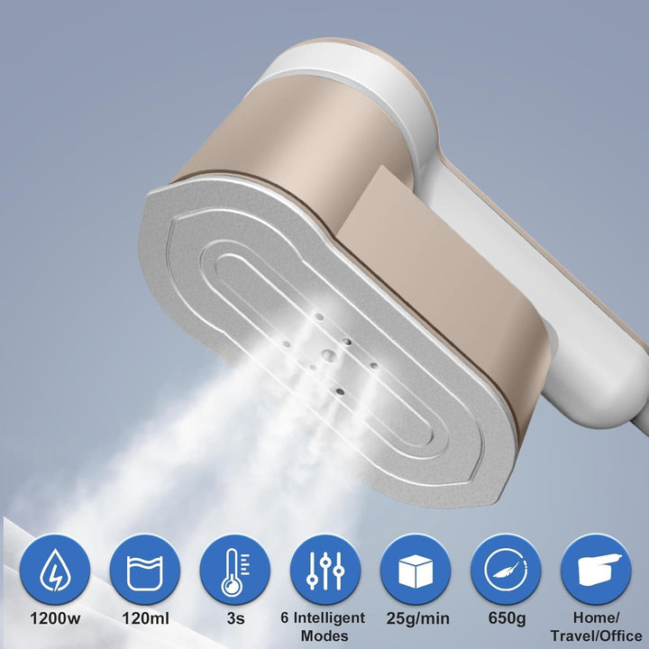 Lisslune | Portable Travel Steamer Iron 1200W with 6 Modes and AU Plug