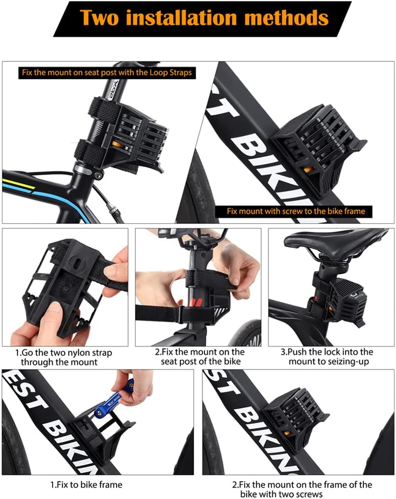 Lisslune | SafeRide Foldable Heavy-Duty Anti-Theft Bike Lock – Ultra Strong Security Chain
