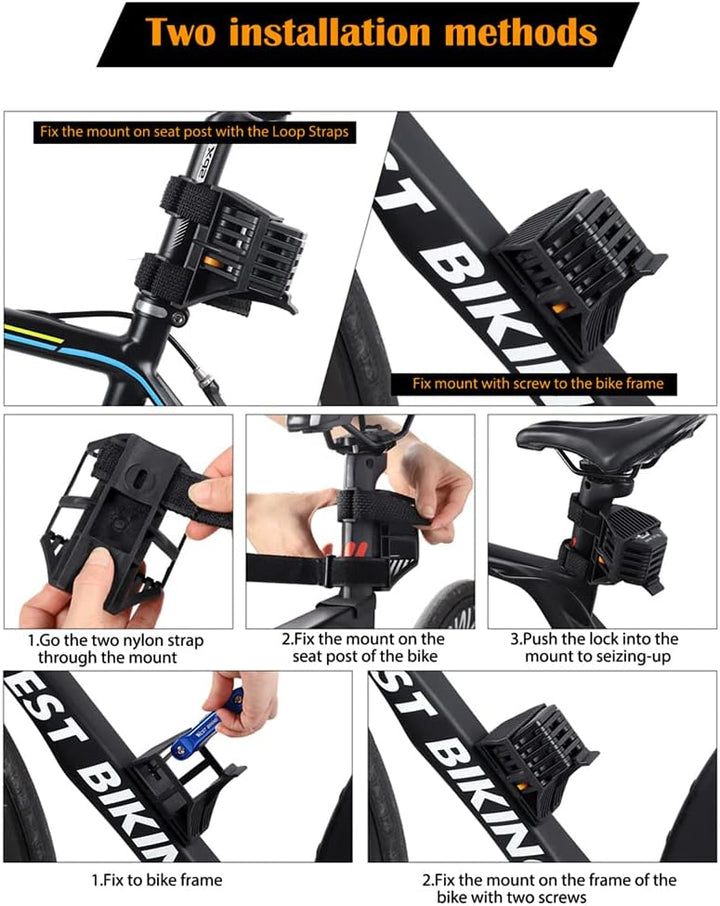 Lisslune | SafeRide Foldable Heavy-Duty Anti-Theft Bike Lock – Ultra Strong Security Chain