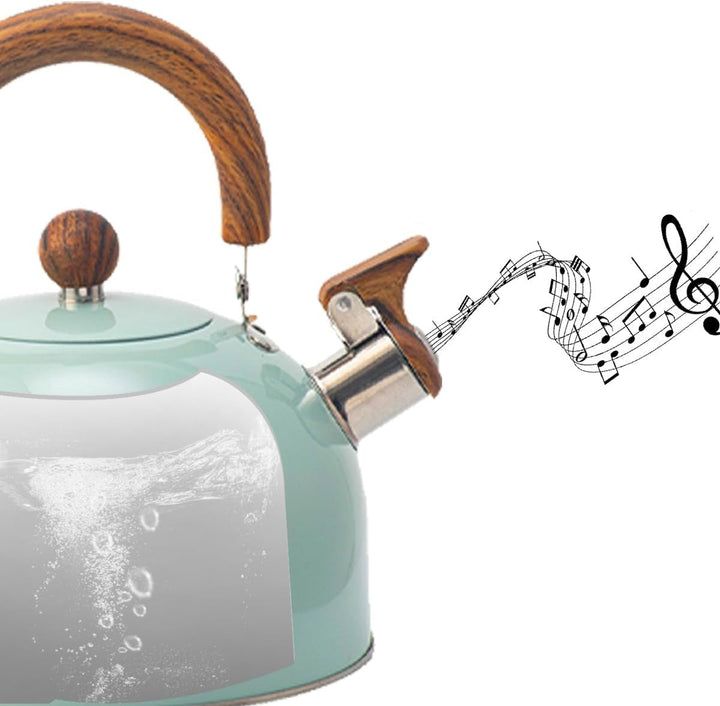 Lisslune | Whistling Kettle – Stainless Steel Water Kettle with Automatic Whistle for Induction and Gas (2.5L & 3L)