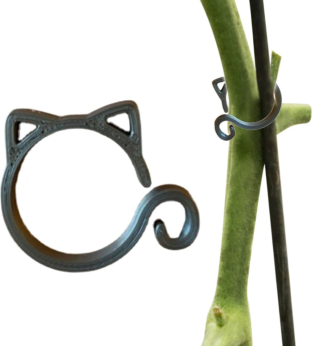 Lisslune | Cat-shaped Plant Clip – Cute Plant Support for Garden and House Plants