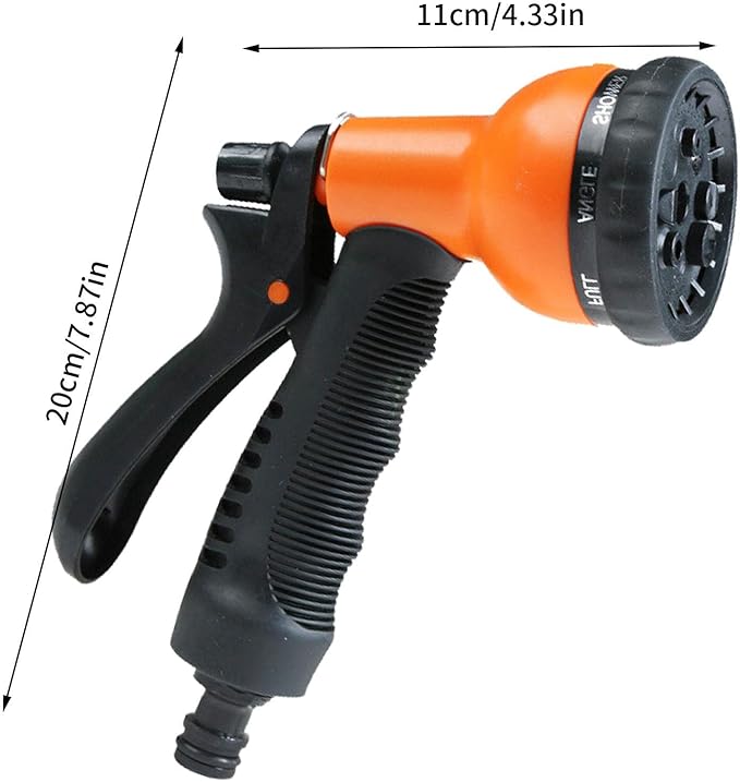 Lisslune | Garden Hose Gun with 7 Functions – Flexible Watering Nozzle for Garden Plants