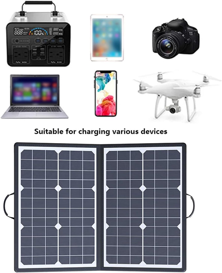 Lisslune | SolaraX 1000W Foldable Solar Panel Kit – Portable Off-Grid Power with MPPT Charging