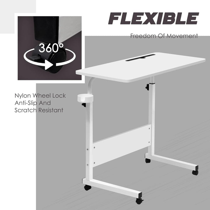 Lisslune | Adjustable Laptop Desk | Multi-Purpose, Height-Adjustable & Mobile for Home Office, Bedside or Sofa Use