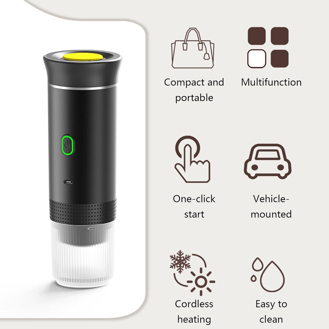 Lisslune | Portable 3-in-1 Espresso Coffee Maker with Rechargeable Battery – Raverno