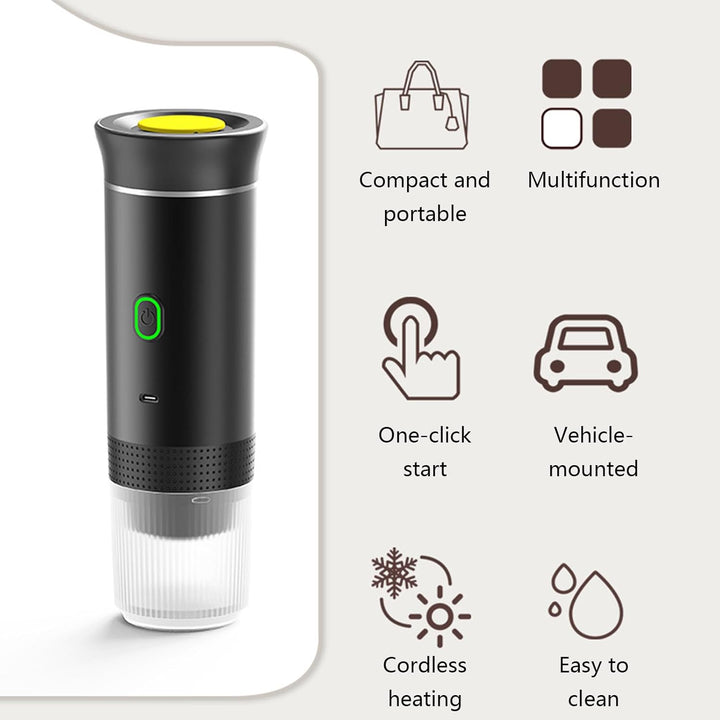 Lisslune | Portable 3-in-1 Espresso Coffee Maker with Rechargeable Battery – Raverno