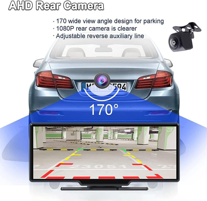Lisslune | CarVision Pro – Smart Car Display with Apple CarPlay, Android Auto & Dash Camera