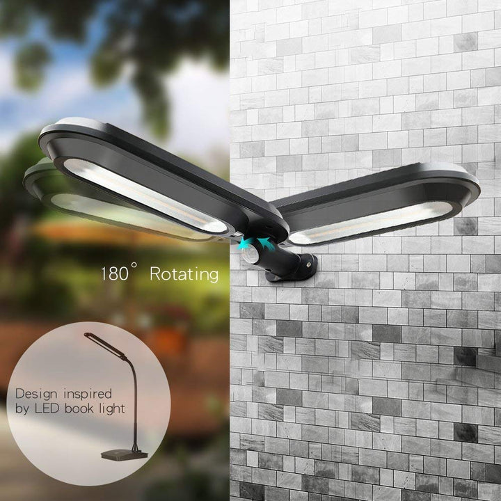 Lisslune | Solar Wall Light with Motion Sensor – LED Outdoor Lighting for Garden & Terrace