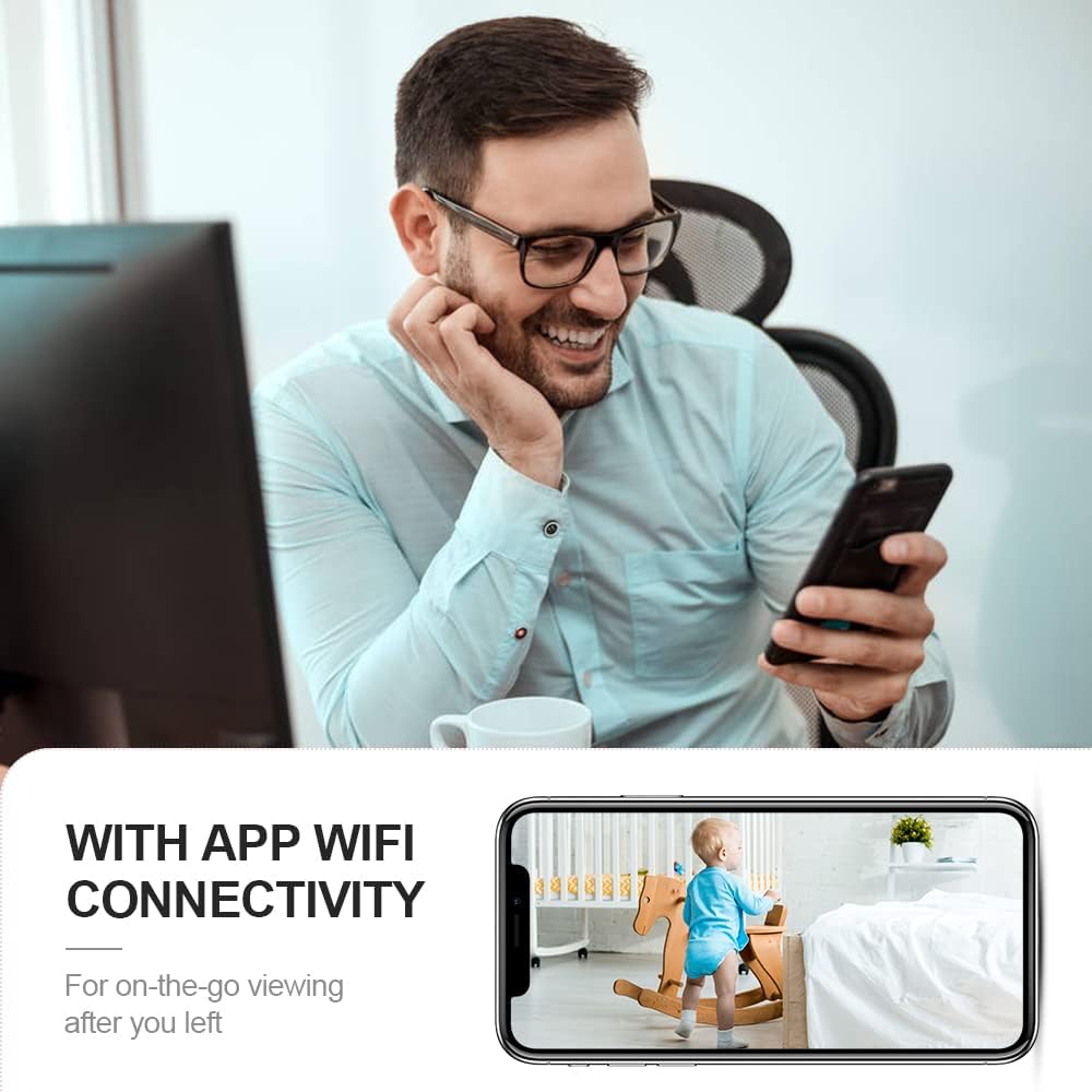 Lisslune | Mini Security Camera 4K WiFi Hidden Indoor Cam with Night Vision
