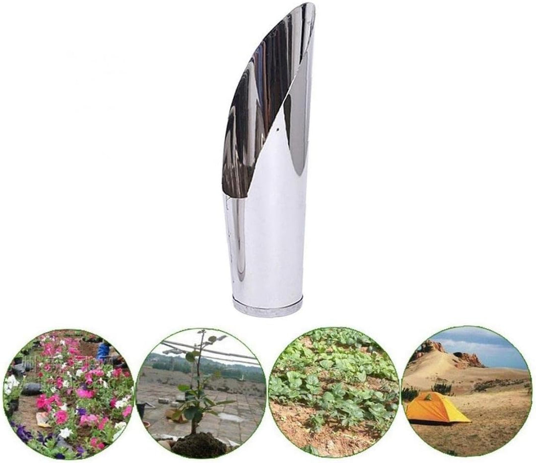 Lisslune | Stainless Steel Scoop for Potting Soil – Robust Planting Scoop for Garden and Balcony