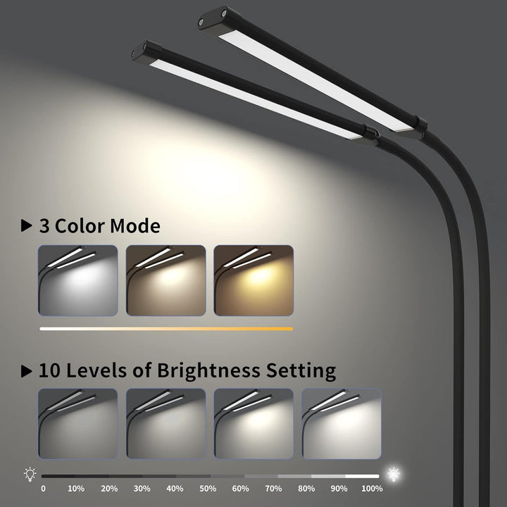Lisslune | 77 LED Desk Clamp Lamp with 70cm Flexible Gooseneck – Ravien