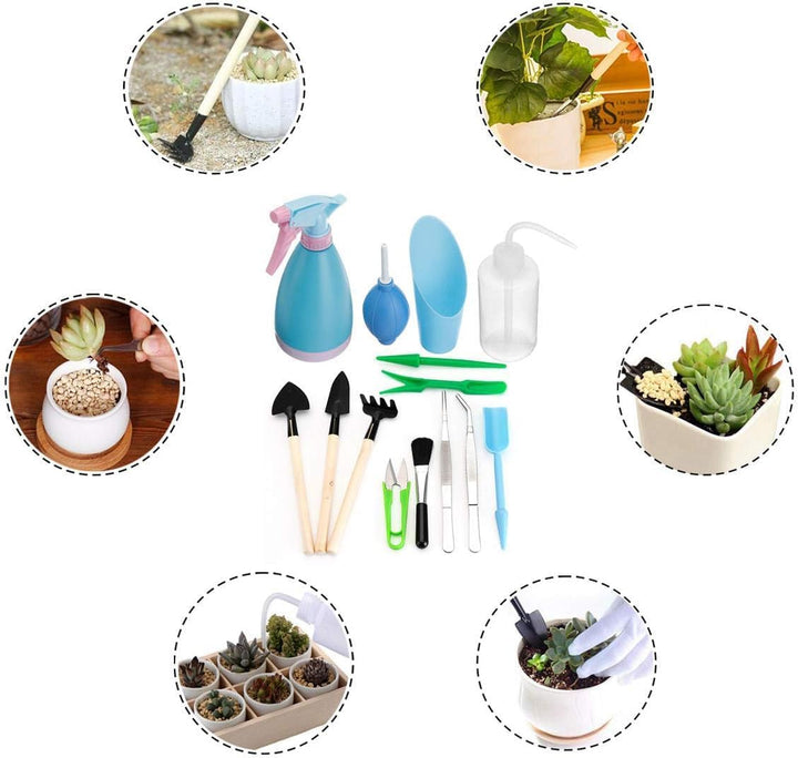 Lisslune | Succulent Garden Tool Set with Spray Bottle and Accessories