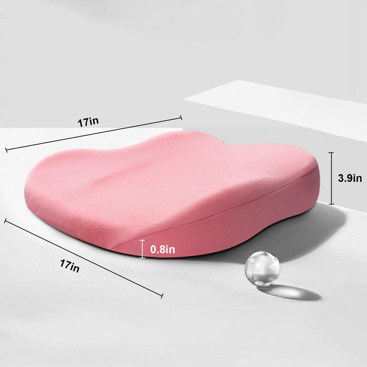 Lisslune | Car Cushion RaiseSit – Ergonomic Seat Booster Cushion with Memory Foam