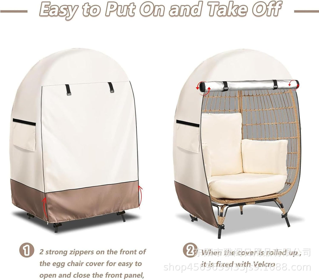 Lisslune | Waterproof Egg Chair Cover with Double Zipper – Solara