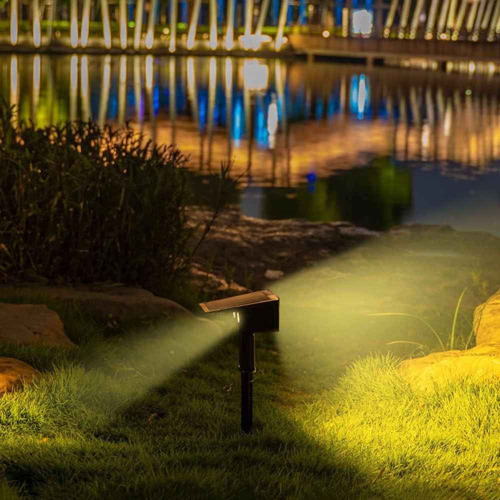 Lisslune | Solar LED Spotlight – Outdoor lighting with solar panel for garden and pathways