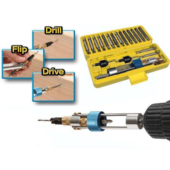 Lisslune | 20 Piece Drill Screwdriver Set - High-Speed Alloy Steel
