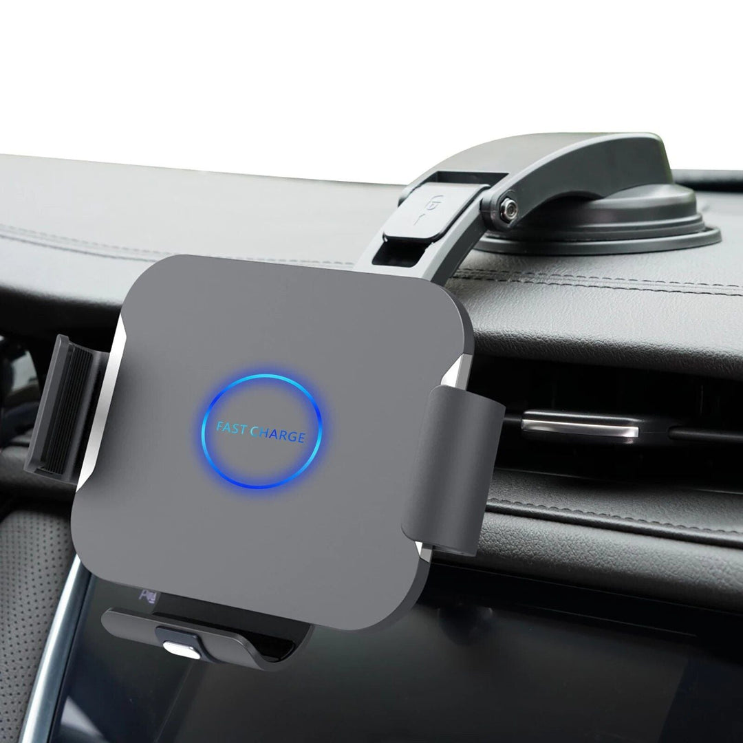 Lisslune | 15W Dual Coil Wireless Car Charger Phone Holders with Fast Charging