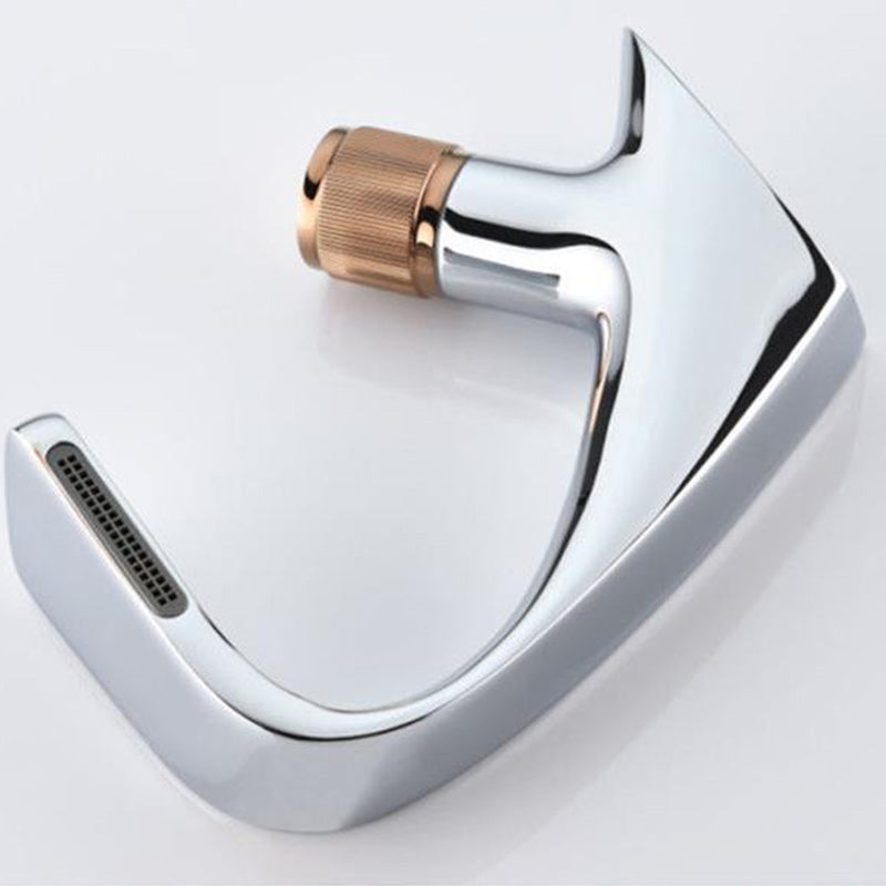 Lisslune | Contemporary Container Copper Brass Knob Handle Low Arch Container Faucet