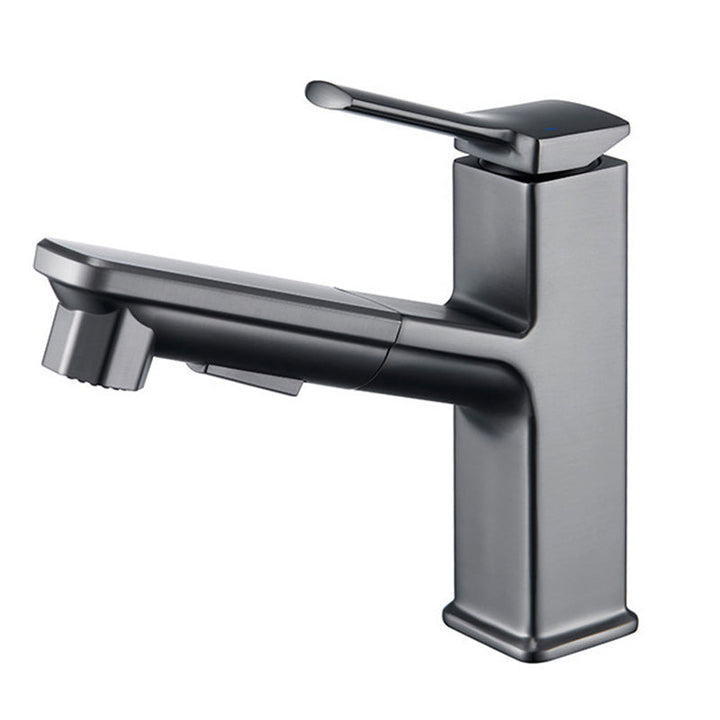 Lisslune | Contemporary Basin Mixer Lever Handles Low Arc Copper Basin Mixer