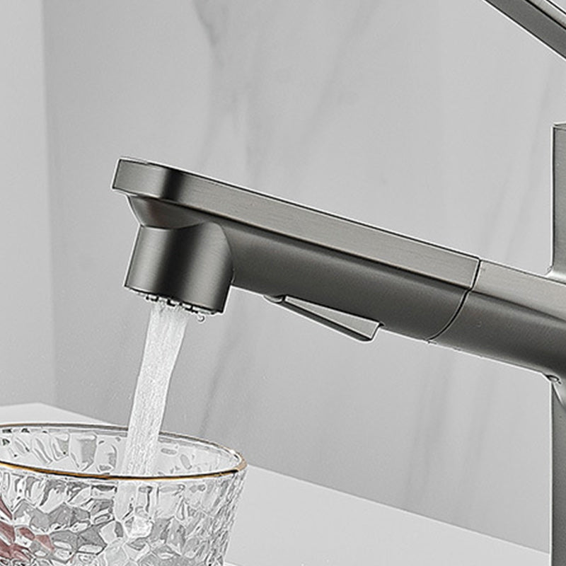 Lisslune | Contemporary Basin Mixer Lever Handles Low Arc Copper Basin Mixer