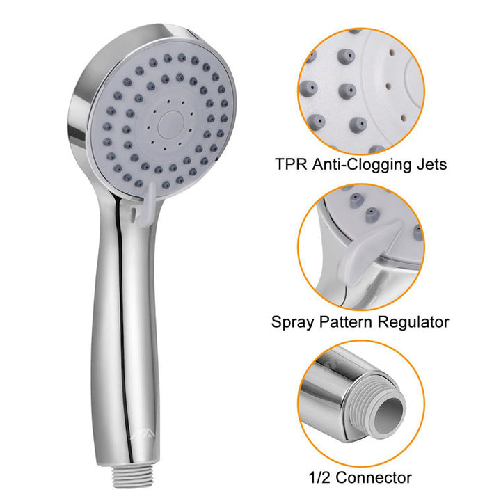 Lisslune | Round Dual Shower Heads Traditional Style Wall Mounted Dual Shower