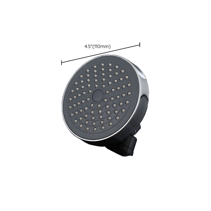 Lisslune | Round Fixed Shower Head Traditional Style Metal 5-Inch Fixed Shower Head