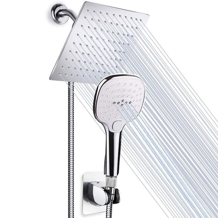 Lisslune | Traditional Dual Shower Head Square Wall Mounted Dual Shower