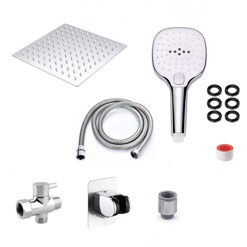 Lisslune | Traditional Dual Shower Head Square Wall Mounted Dual Shower