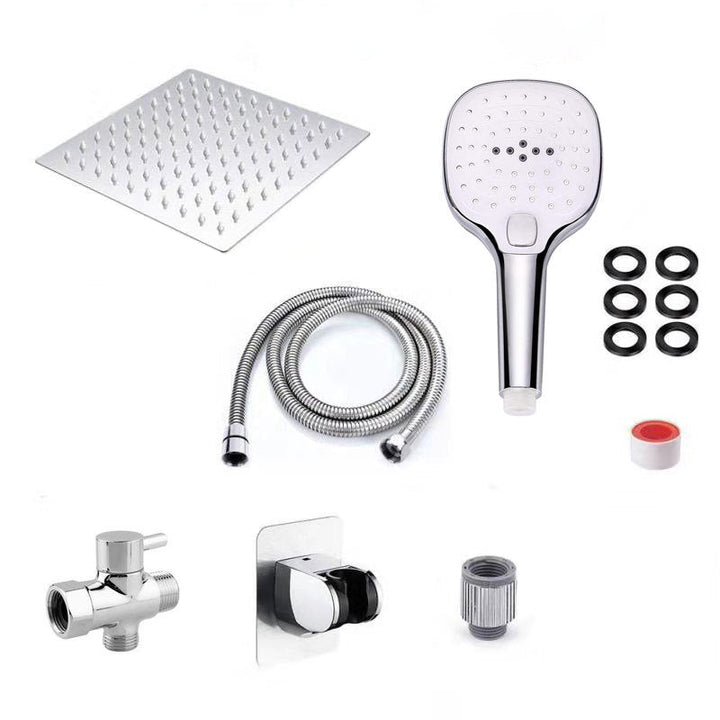 Lisslune | Traditional Dual Shower Head Square Wall Mounted Dual Shower