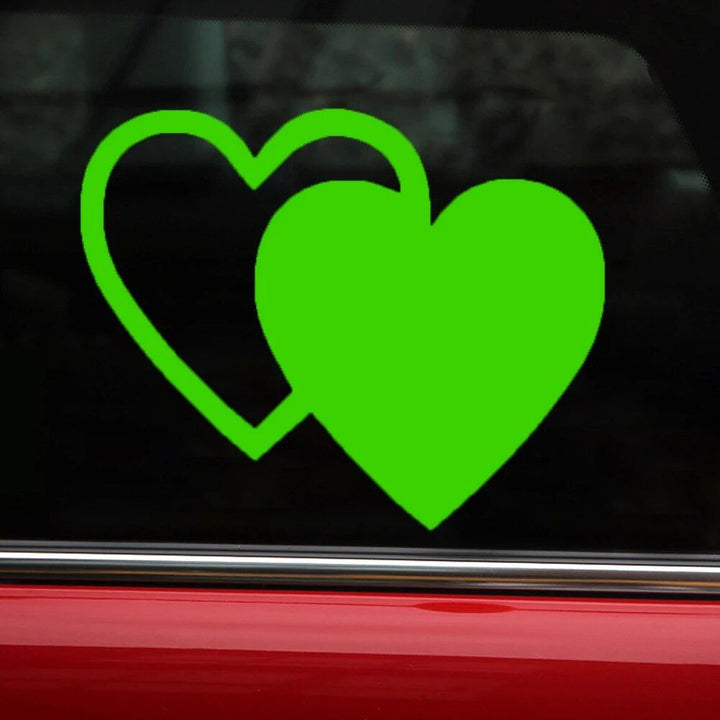 Lisslune | Reflective Love Heart Safety Labels