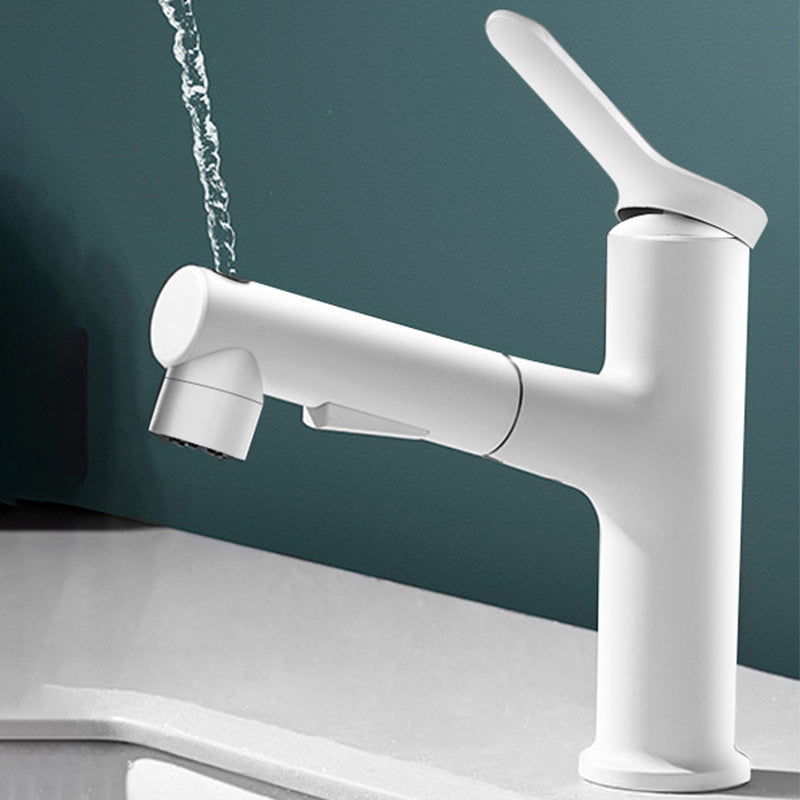 Lisslune | Pull-out washbasin tap single lever bathroom tap 1-hole washbasin tap