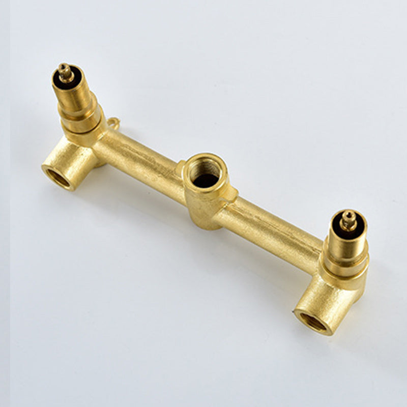 Lisslune | 3 holes faucet 2 cross handle wall-mounted faucet for the bathroom