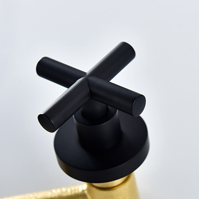 Lisslune | 3 holes faucet 2 cross handle wall-mounted faucet for the bathroom