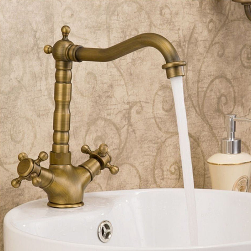 Lisslune | Glam Centerset Faucet Single Hole Basin Faucet with 2 Handles