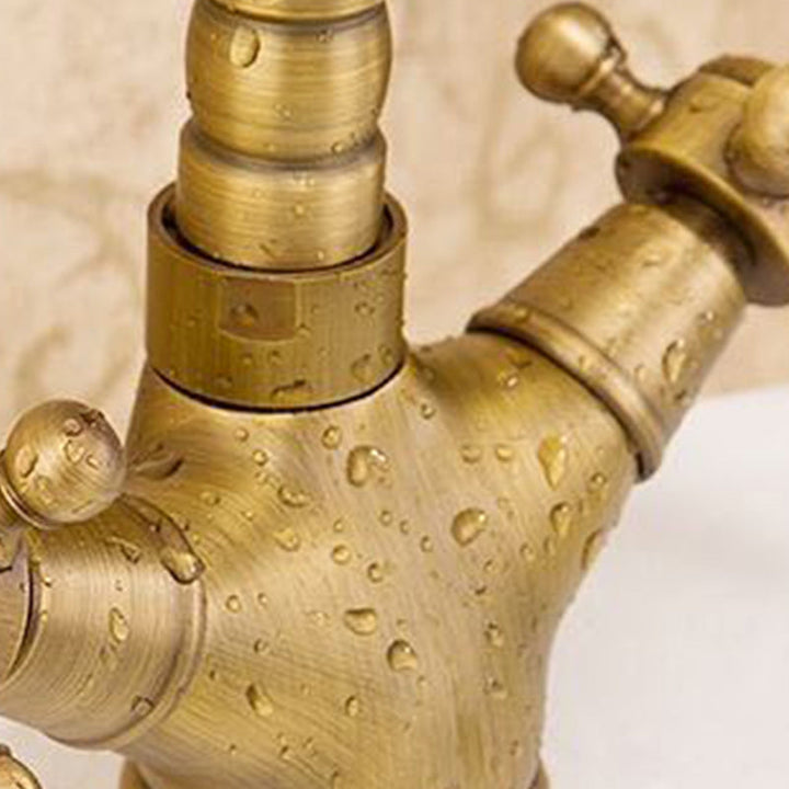 Lisslune | Glam Centerset Faucet Single Hole Basin Faucet with 2 Handles