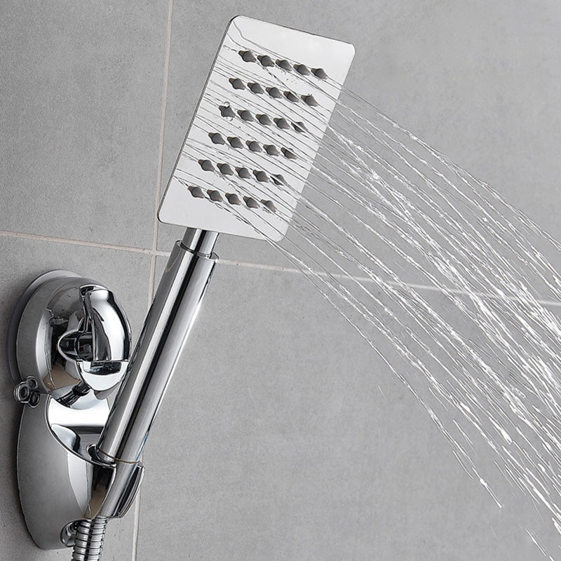 Lisslune | Square Metal Double Shower Heads Modern Shower with Shower Hose