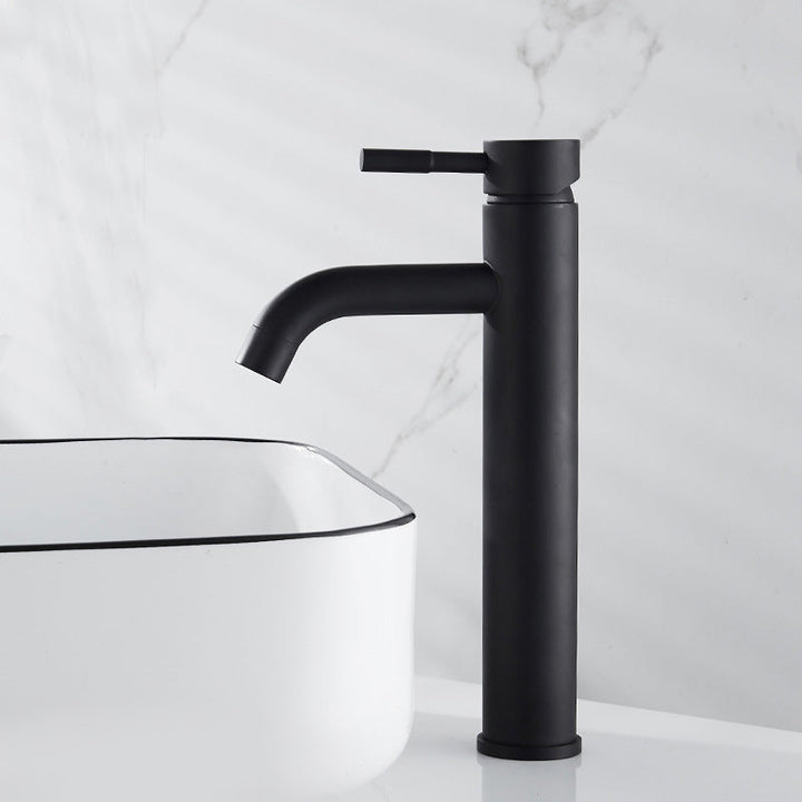 Lisslune | Contemporary Vessel Faucet Single Handle Low Arc Copper Vessel Faucet