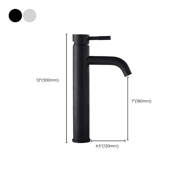 Lisslune | Contemporary Vessel Faucet Single Handle Low Arc Copper Vessel Faucet