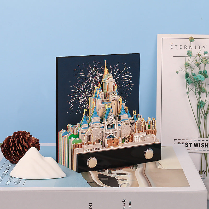 Lisslune | 3D three-dimensional note paper carving model cartoon creative art gift