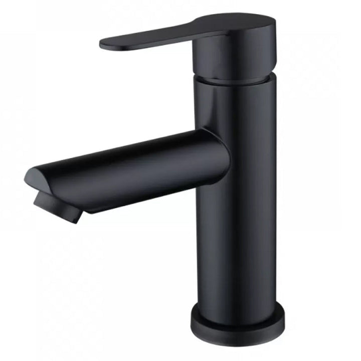 Lisslune | Modern Silver Washbasin Mixer Single Lever Bathroom Faucet with Lever Handle