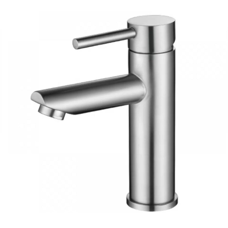 Lisslune | Modern Silver Washbasin Mixer Single Lever Bathroom Faucet with Lever Handle