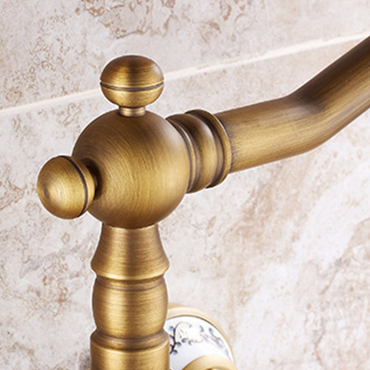 Lisslune | Wall-mounted Fixture Glam Style Bathroom Fixture with 2 Handles