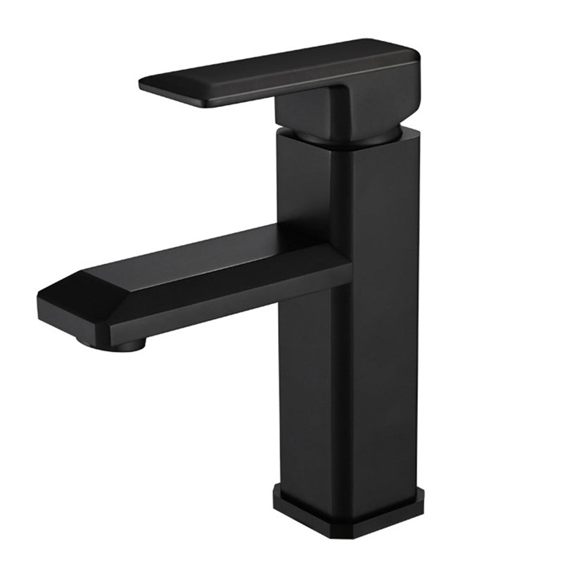 Lisslune | Single Hole Faucet 6.69" H Modern Low Arc Bathroom Sink Faucet