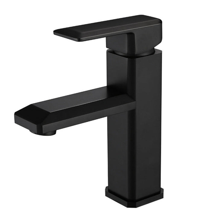 Lisslune | Single Hole Faucet 6.69" H Modern Low Arc Bathroom Sink Faucet
