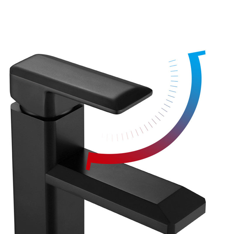 Lisslune | Single Hole Faucet 6.69" H Modern Low Arc Bathroom Sink Faucet