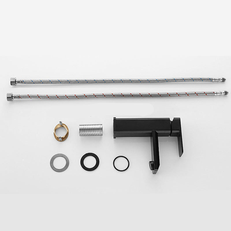 Lisslune | Single Hole Faucet 6.69" H Modern Low Arc Bathroom Sink Faucet